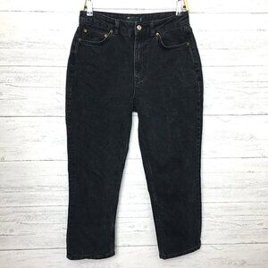 ASOS Jeans Women's Faded Black Ankle Jeans High Rise size 28 length 25"